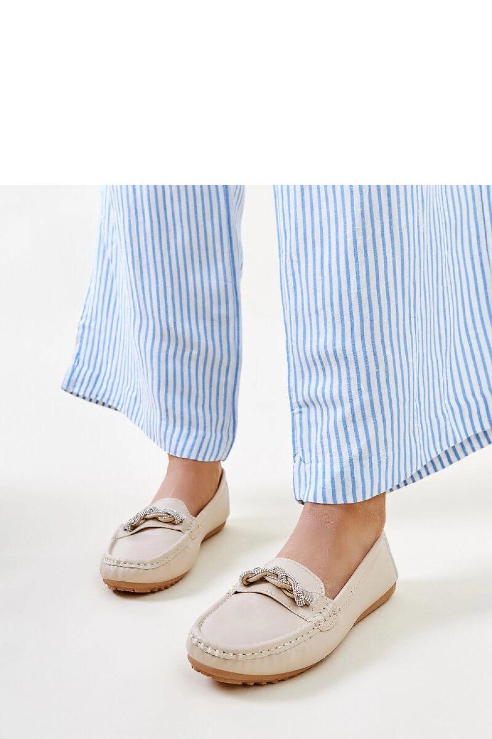 Mocassin Solea til dame fra MS StyleHaven; laget av polyester; farge beige; stÃ¸rrelse 36; med 45720 ermer; perfekt til casual