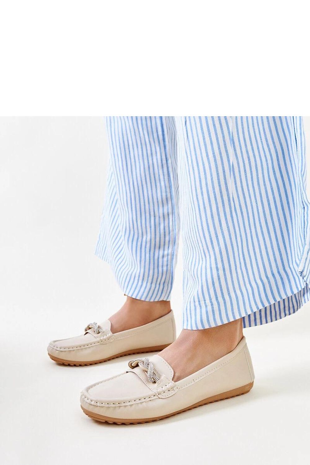 Mocassin Solea til dame fra MS StyleHaven; laget av polyester; farge beige; stÃ¸rrelse 38; med 45720 ermer; perfekt til casual