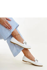 Mocassin Solea til dame fra MS StyleHaven; laget av polyester; farge Hvit; stÃ¸rrelse 36; med 45720 ermer; perfekt til casual