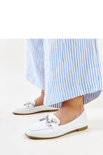 Mocassin Solea til dame fra MS StyleHaven; laget av polyester; farge Hvit; stÃ¸rrelse 37; med 45720 ermer; perfekt til casual