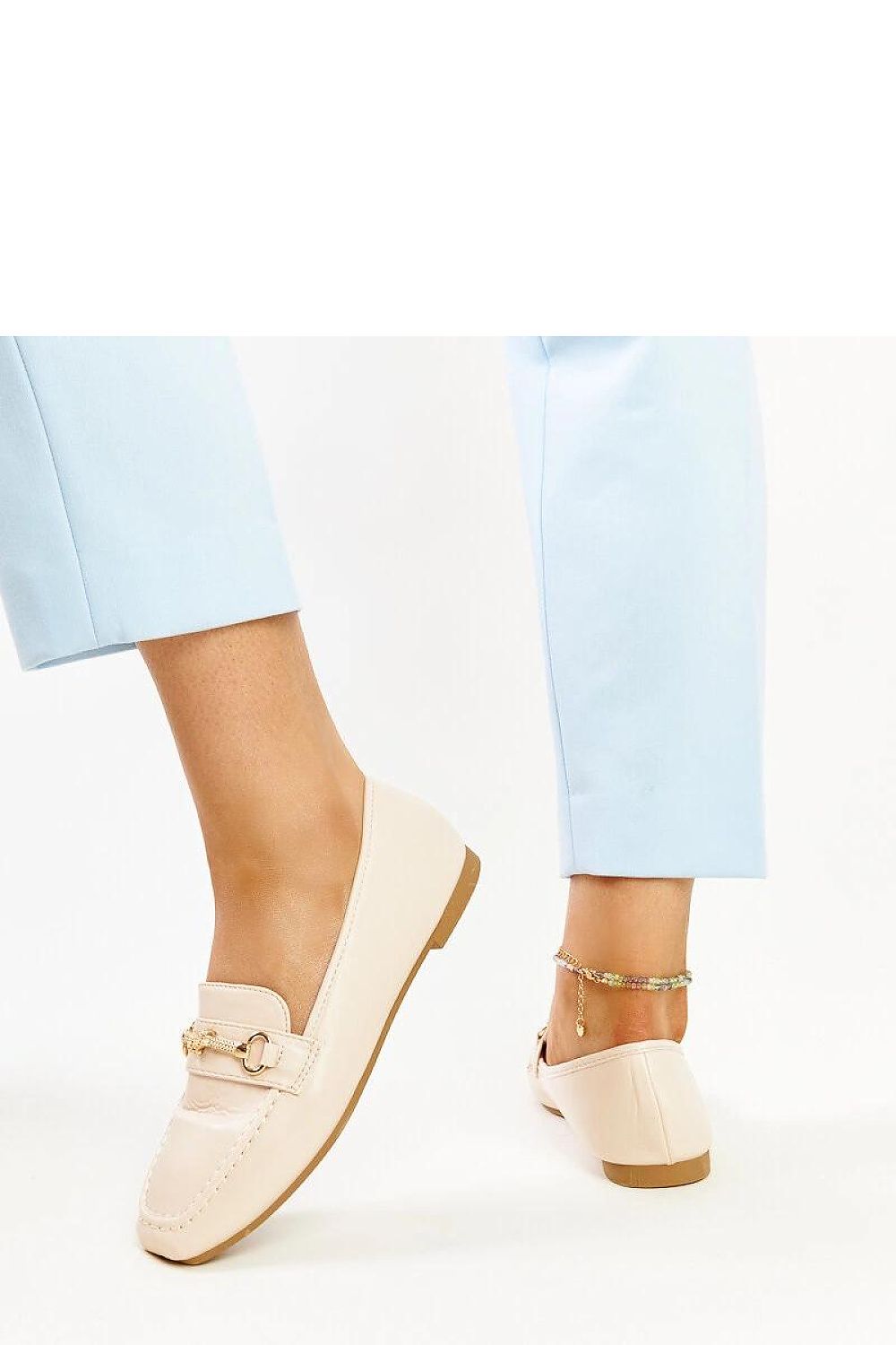 Mocassin Solea til dame fra MS StyleHaven; laget av polyester; farge beige; stÃ¸rrelse 41; med 45720 ermer; perfekt til casual; dress