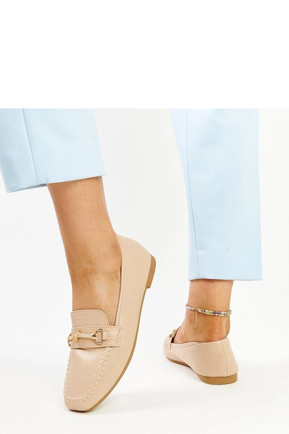 Mocassin Solea til dame fra MS StyleHaven; laget av polyester; farge beige 2; stÃ¸rrelse 40; med 45720 ermer; perfekt til casual; dress