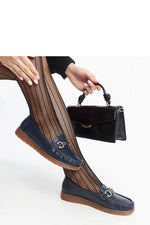 Mocassin Solea til dame fra MS StyleHaven; laget av Bomull; farge BlÃ¥; stÃ¸rrelse 36; med 45720 ermer; perfekt til dress