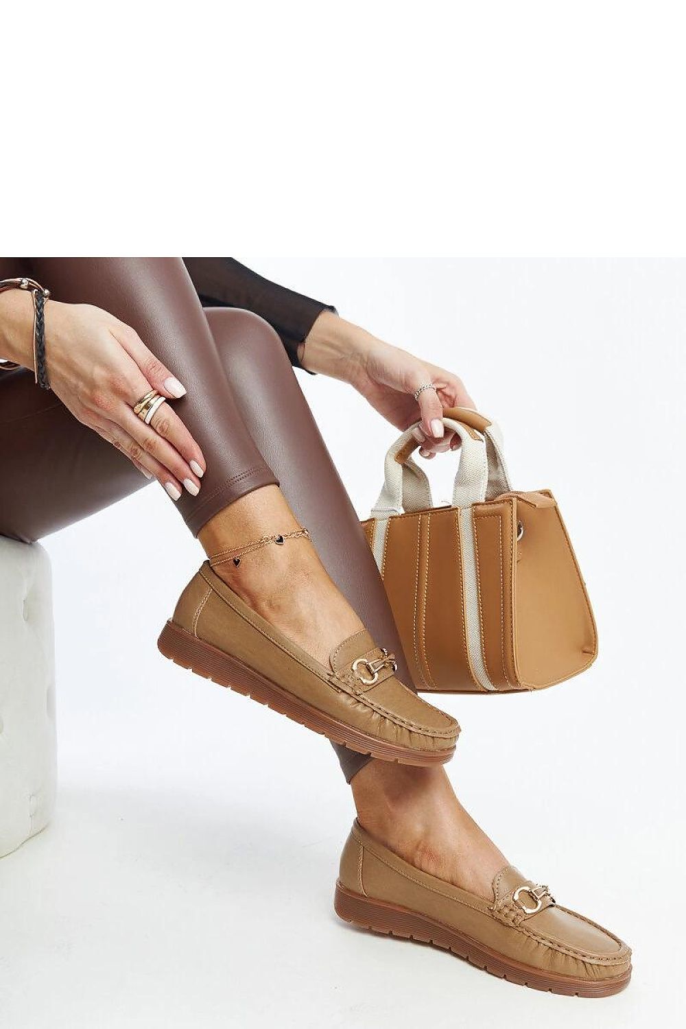 Mocassin Solea til dame fra MS StyleHaven; laget av Bomull; farge Brun; stÃ¸rrelse 38; med 45720 ermer; perfekt til dress