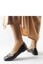 ballerina-sko Solea til dame fra MS StyleHaven, laget av Bomull; polyester, farge Svart, størrelse 38, med 45720 ermer, perfekt til casual; dress