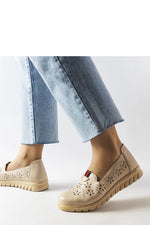 Mocassin Solea til dame fra MS StyleHaven; laget av Bomull; polyester; med detaljer i faux-leather; plastic; farge beige; stÃ¸rrelse 36; med 45720 ermer; hÃ¦lhÃ¸yde low; skostÃ¸rrelse 36; 37; 38; 39; 40; 41; perfekt til casual