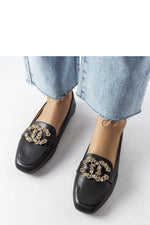 Mocassin Solea til dame fra MS StyleHaven; laget av modal-1; Bomull; Elastan; farge Svart; stÃ¸rrelse 38; med 45720 ermer; perfekt til casual; dress; sommer; fest