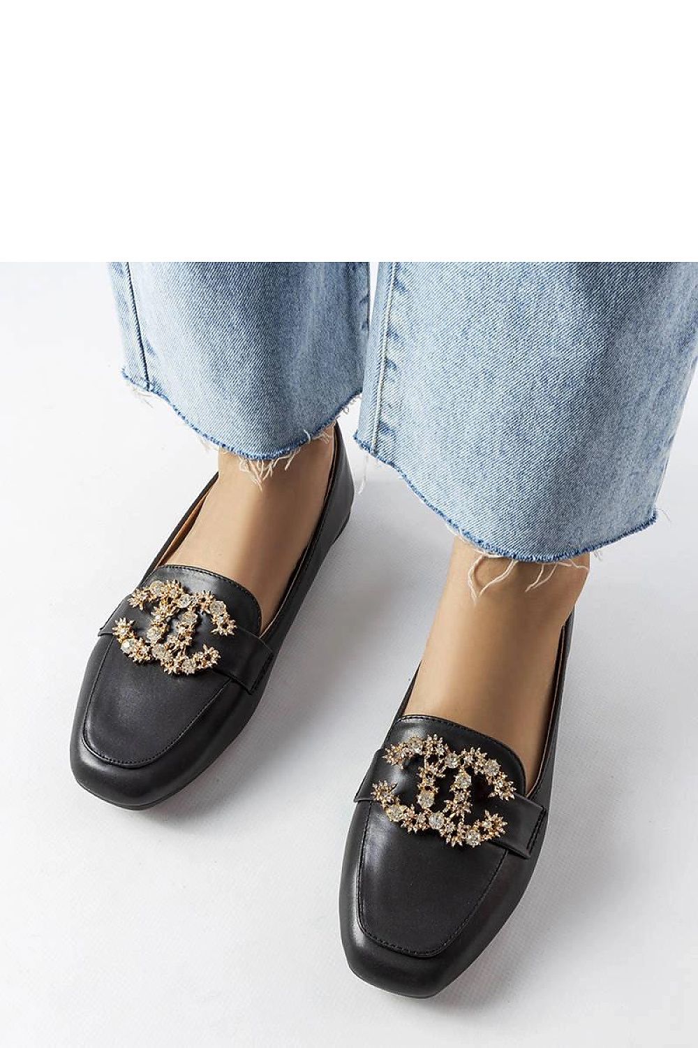 Mocassin Solea til dame fra MS StyleHaven; laget av modal-1; Bomull; Elastan; farge Svart; stÃ¸rrelse 38; med 45720 ermer; perfekt til casual; dress; sommer; fest