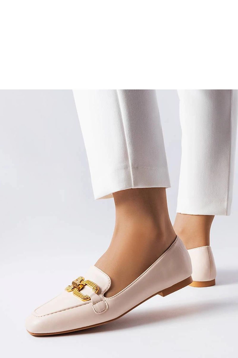 Mocassin Solea til dame fra MS StyleHaven; laget av modal-1; Bomull; Elastan; farge Hvit; stÃ¸rrelse 36; med 45720 ermer; perfekt til casual; dress; fest; bryllup; sommer