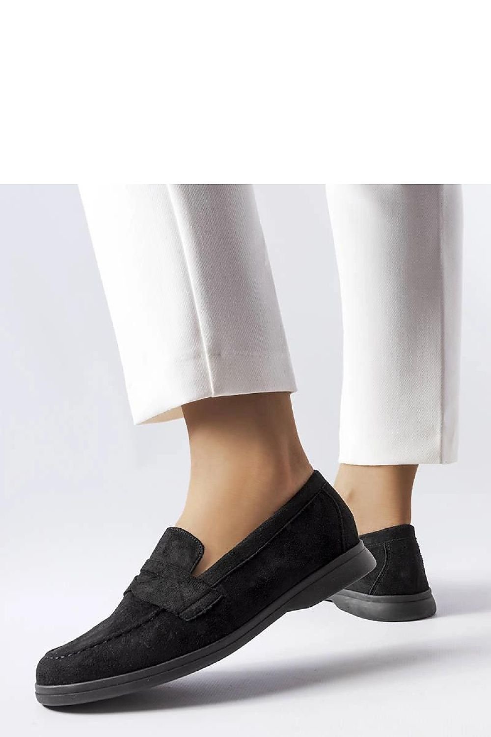 Ferragus Sorte Mokkasiner til dame – Eco-Suede til dame fra MS StyleHaven, laget av Viskose; polyester; Polyamid, farge Svart, størrelse 37, med long ermer, perfekt til casual