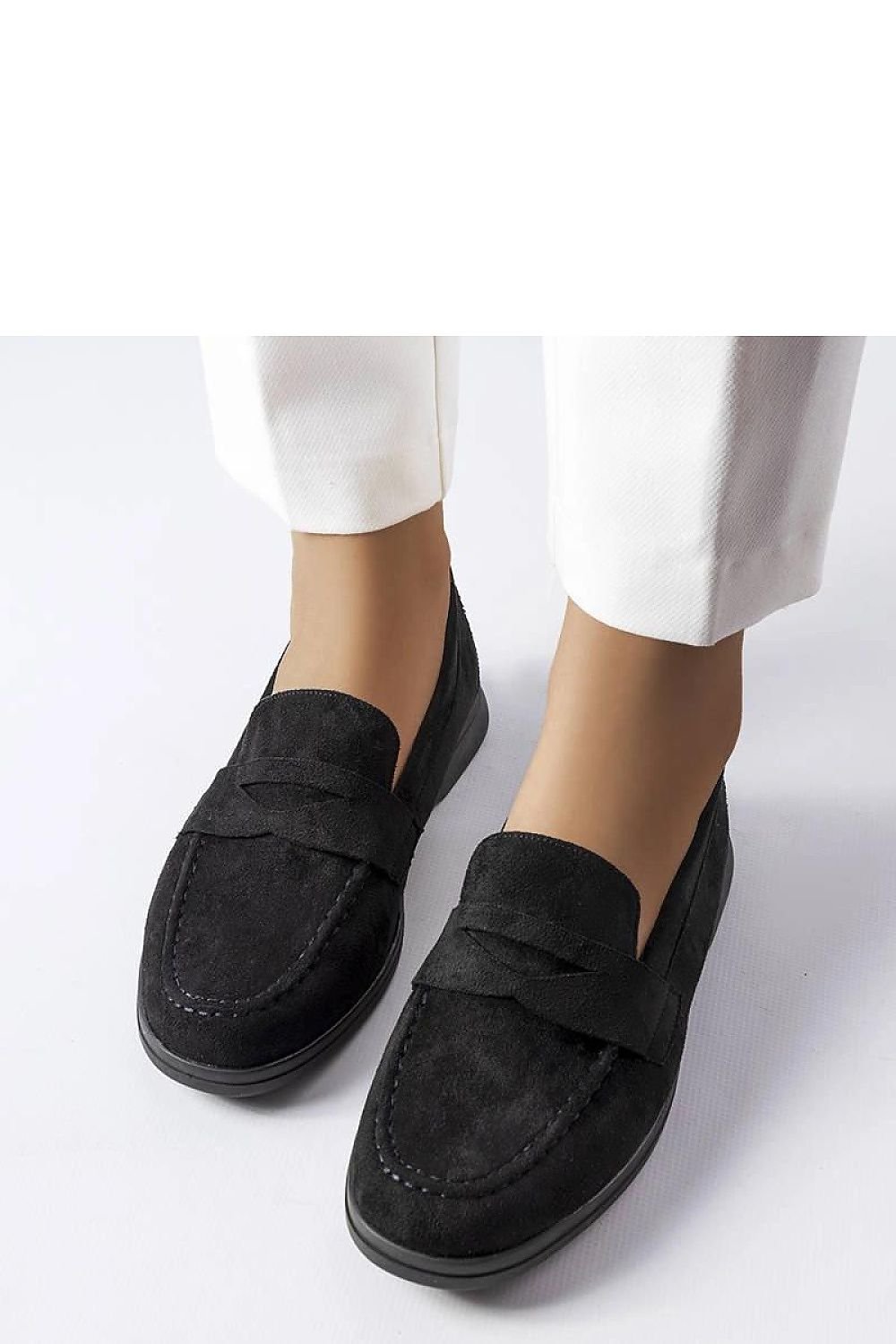 Ferragus Sorte Mokkasiner til dame – Eco-Suede til dame fra MS StyleHaven, laget av Viskose; polyester; Polyamid, farge Svart, størrelse 38, med long ermer, perfekt til casual