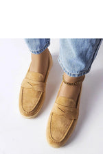 Ferragus Beige øko-semsket mokkasiner til dame til dame fra MS StyleHaven, laget av Viskose; polyester; Polyamid, farge beige, størrelse 38, med long ermer, perfekt til casual