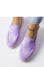 Ferragus dame lilla mokkasiner i øko-semsket skinn til dame fra MS StyleHaven, laget av Viskose; polyester; Polyamid, farge Fiolett, størrelse 38, med long ermer, perfekt til casual