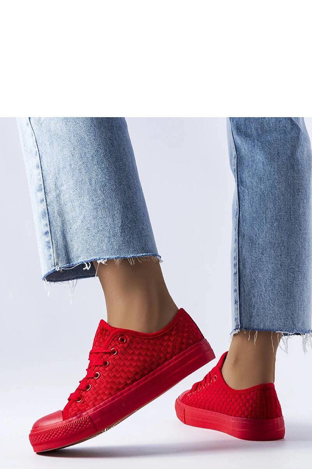 Thibodeau dame sneakers - for sommeren til dame fra MS StyleHaven, laget av Viskose; polyester; Polyamid, med detaljer i rubber, farge Rød, størrelse 36, med long ermer, hælhøyde low; flat, skostørrelse 36; 37; 38; 39; 40; 41, perfekt til casual