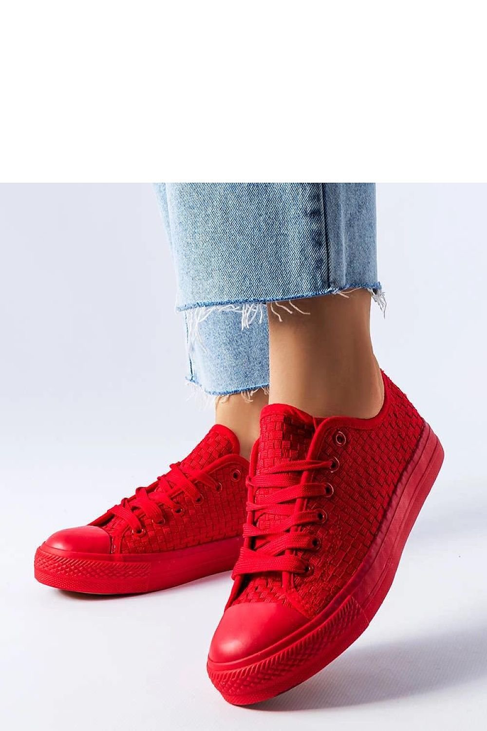 Thibodeau dame sneakers - for sommeren til dame fra MS StyleHaven, laget av Viskose; polyester; Polyamid, farge Rød, størrelse 37, med long ermer, perfekt til casual