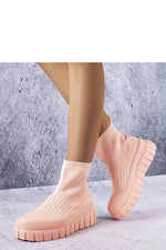 Searlait Pink Sock hverdags dame sneakers til dame fra MS StyleHaven, laget av Viskose; polyester; Polyamid, med detaljer i rubber, farge Rosa, størrelse 36, med long ermer, hælhøyde low; flat, skostørrelse 36; 37; 38; 39; 40, perfekt til casual