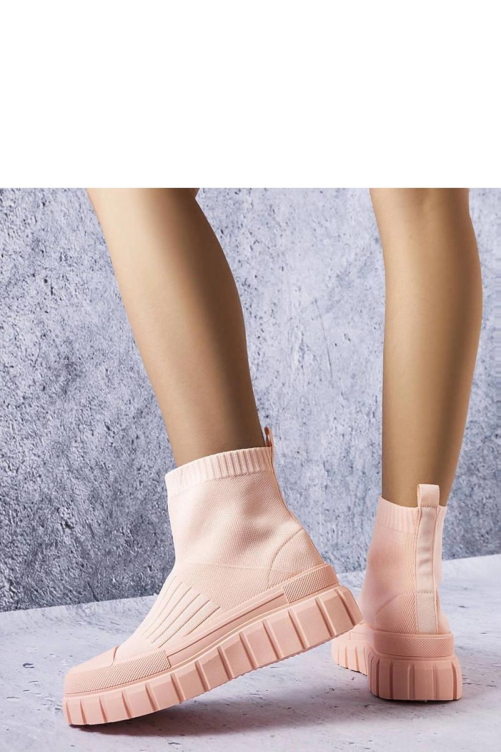 Searlait Pink Sock hverdags dame sneakers til dame fra MS StyleHaven, laget av Viskose; polyester; Polyamid, farge Rosa, størrelse 37, med long ermer, perfekt til casual