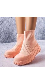 Searlait Pink Sock hverdags dame sneakers til dame fra MS StyleHaven, laget av Viskose; polyester; Polyamid, farge Rosa, størrelse 38, med long ermer, perfekt til casual