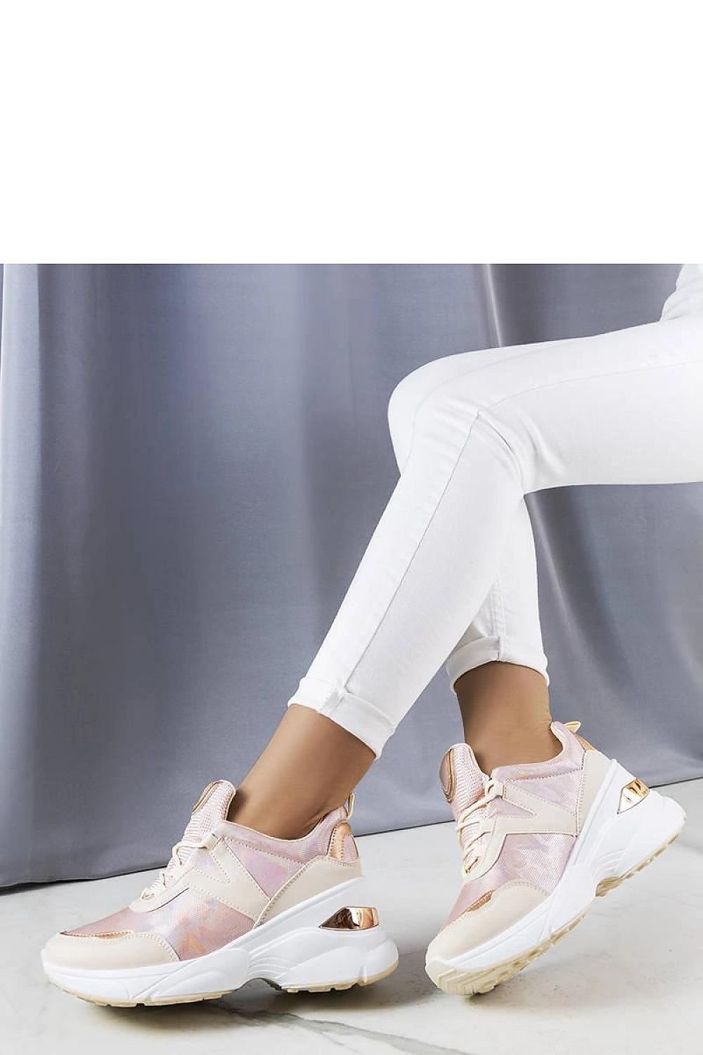 Ruais rose dame sneakers – Elegante og komfortable til dame fra MS StyleHaven, laget av Viskose; polyester; Polyamid, farge Rosa, størrelse 37, med long ermer, perfekt til casual