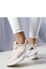 Ruais rose dame sneakers – Elegante og komfortable til dame fra MS StyleHaven, laget av Viskose; polyester; Polyamid, farge Rosa, størrelse 38, med long ermer, perfekt til casual