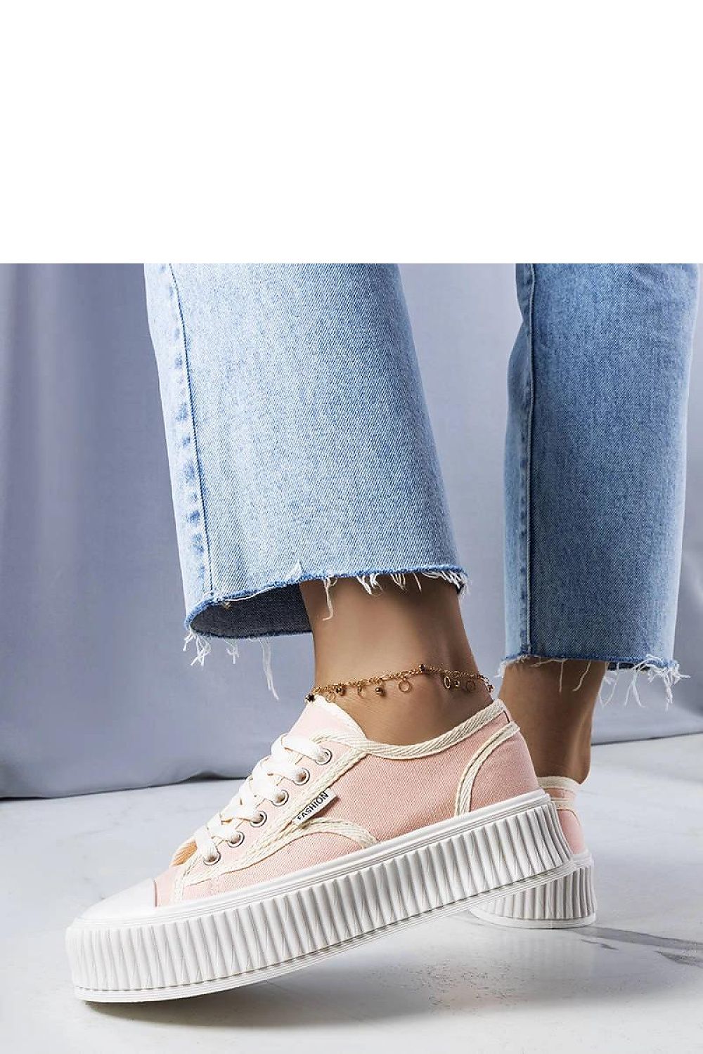 Connie rose Platform dame Sneakers – Trendy sko til dame fra MS StyleHaven, laget av Viskose; polyester; Polyamid, farge Rosa, størrelse 37, med long ermer, perfekt til casual