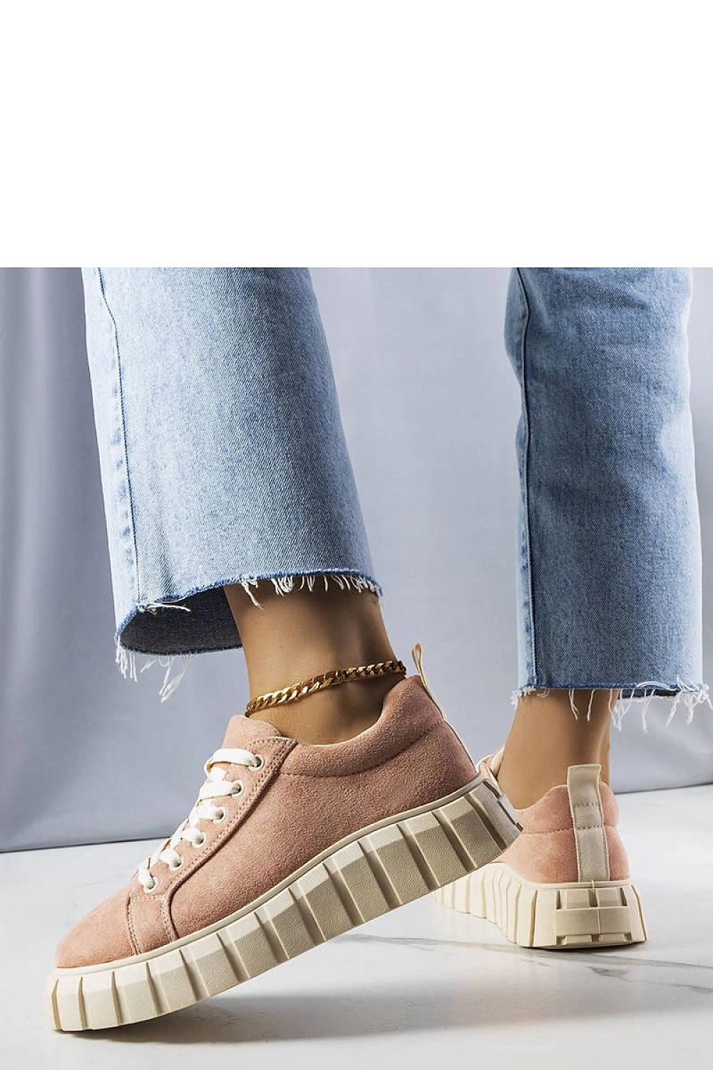 Pamela rose Platform Sneakers til dame til dame fra MS StyleHaven, laget av Viskose; polyester; Polyamid, farge Rosa, størrelse 38, med long ermer, perfekt til casual