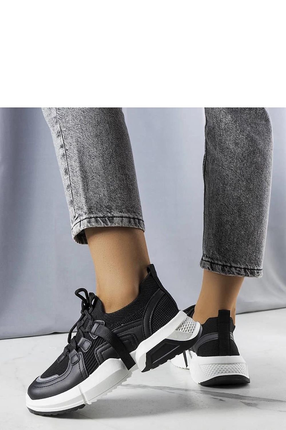 Peggy svarte sokkesneakers til dame til dame fra MS StyleHaven, laget av Viskose; polyester; Polyamid, farge Svart, størrelse 38, med long ermer, perfekt til casual