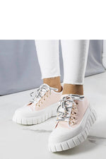 Tonia rose Platform Sneakers til dame til dame fra MS StyleHaven, laget av Viskose; polyester; Polyamid, med detaljer i rubber, farge Rosa, størrelse 36, med long ermer, hælhøyde high; mid, skostørrelse 36; 37; 38; 39; 40; 41, perfekt til casual