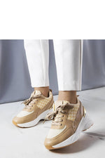 Lora Grå Monogram Sneakers til dame til dame fra MS StyleHaven, laget av Viskose; polyester; Polyamid, farge Grå, størrelse 39, med long ermer, perfekt til casual