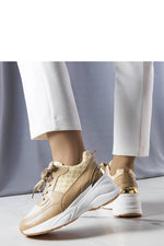 Lora Grå Monogram Sneakers til dame til dame fra MS StyleHaven, laget av Viskose; polyester; Polyamid, farge Grå, størrelse 41, med long ermer, perfekt til casual