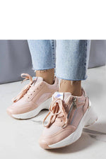 Beige Stacey Wedge dame Sneakers til dame fra MS StyleHaven, laget av Viskose; polyester; Polyamid, farge Hvit, størrelse 37, med long ermer, perfekt til casual