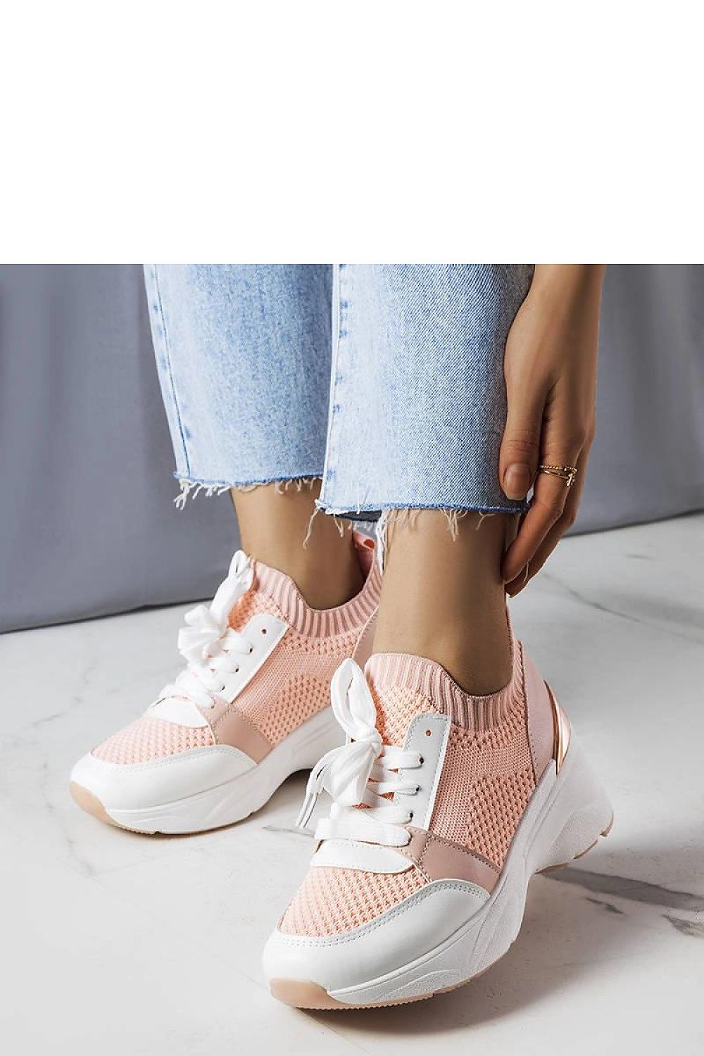 Ann Rose Wedge dame Sneakers for sommer til dame fra MS StyleHaven, laget av Viskose; polyester; Polyamid, med detaljer i rubber, farge Rosa, størrelse 36, med long ermer, hælhøyde mid, skostørrelse 36; 37; 38; 39; 40; 41, perfekt til casual