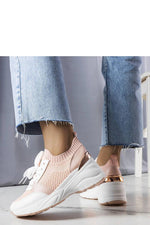 Ann Rose Wedge dame Sneakers for sommer til dame fra MS StyleHaven, laget av Viskose; polyester; Polyamid, farge Rosa, størrelse 38, med long ermer, perfekt til casual