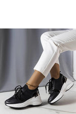 Ann Rose Wedge dame Sneakers for sommer til dame fra MS StyleHaven, laget av Viskose; polyester; Polyamid, farge Rosa, størrelse 39, med long ermer, perfekt til casual