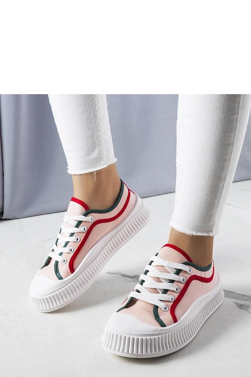 Johanna rose Sneakers - sommersko til dame til dame fra MS StyleHaven, laget av Viskose; polyester; Polyamid, med detaljer i rubber, farge Rosa, størrelse 36, med long ermer, hælhøyde low; flat, skostørrelse 36; 37; 38; 39; 40; 41, perfekt til casual