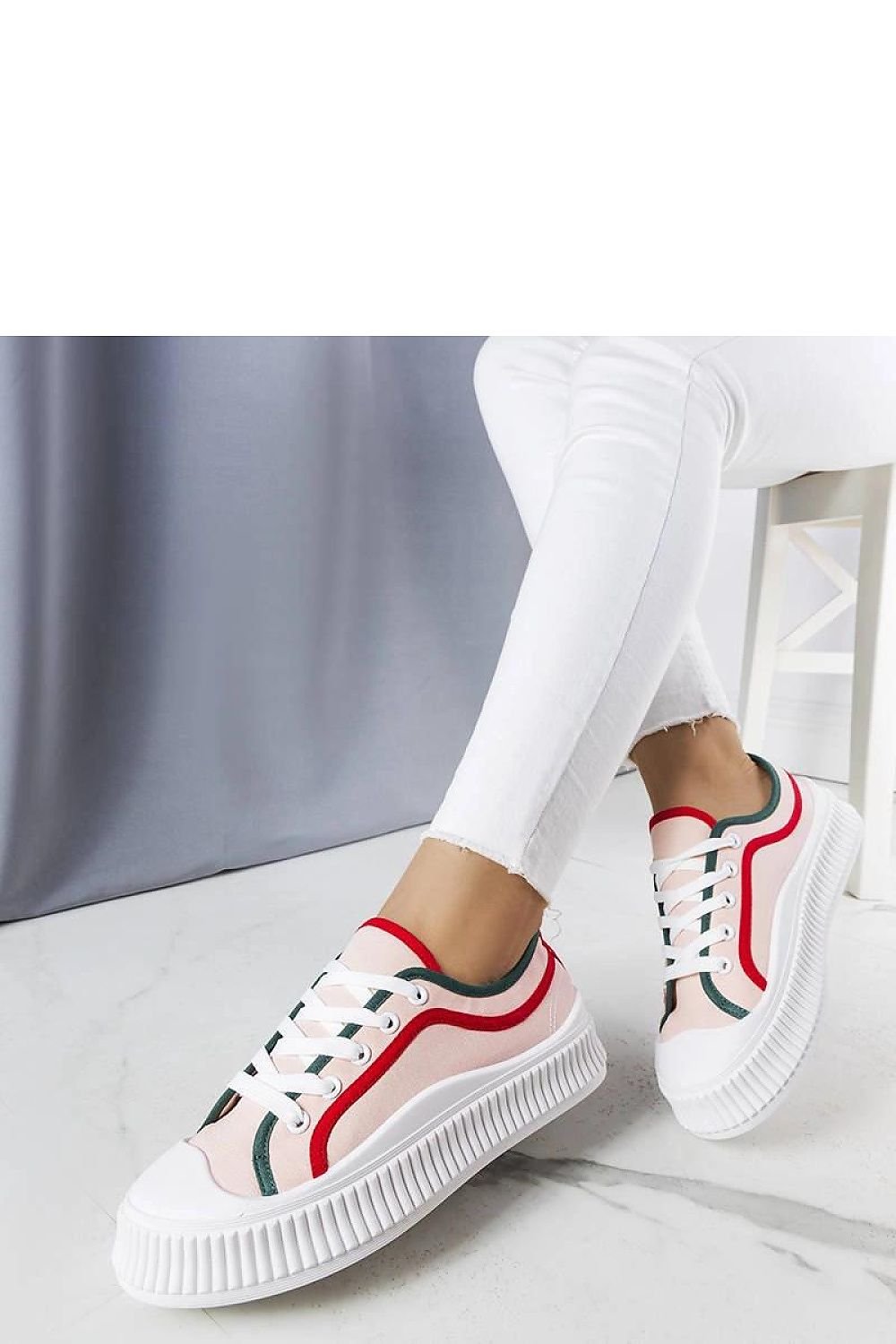 Johanna rose Sneakers - sommersko til dame til dame fra MS StyleHaven, laget av Viskose; polyester; Polyamid, farge Rosa, størrelse 37, med long ermer, perfekt til casual