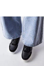 Svarte sneakers Latoya – Stilig sommersko til dame til dame fra MS StyleHaven, laget av Viskose; polyester; Polyamid, farge Svart, størrelse 38, med long ermer, perfekt til casual