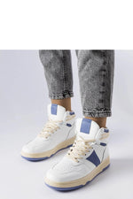 Robin Blå High-Top joggesko til dame til dame fra MS StyleHaven, laget av Viskose; polyester; Polyamid, med detaljer i rubber, farge Blå, størrelse 36, med long ermer, hælhøyde low; flat, skostørrelse 36; 37; 38; 39; 40; 41, perfekt til casual