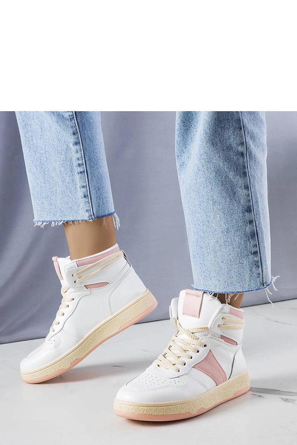 Robin Blå High-Top joggesko til dame til dame fra MS StyleHaven, laget av Viskose; polyester; Polyamid, farge Grønn, størrelse 40, med long ermer, perfekt til casual