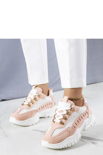 Beige Mindy Sneakers – Sommerkomfort til dame til dame fra MS StyleHaven, laget av Viskose; polyester; Polyamid, farge beige, størrelse 39, med long ermer, perfekt til casual