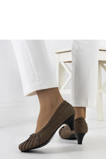 Santro Brun Pumps til dame til dame fra MS StyleHaven, laget av Viskose; polyester; Polyamid, farge Brun, størrelse 37, med long ermer, perfekt til dress