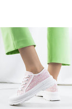 Valida rose Platform dame Sneakers til dame fra MS StyleHaven, laget av Viskose; polyester; Polyamid, farge Rosa, størrelse 38, med long ermer, perfekt til casual
