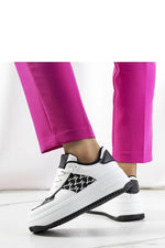 Valpara hvite sneakers med høy såle til dame til dame fra MS StyleHaven, laget av Viskose; polyester; Polyamid, farge Hvit, størrelse 38, med long ermer, perfekt til casual