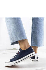 Kolind marineblå dame joggesko til dame fra MS StyleHaven, laget av Viskose; polyester; Polyamid, farge Marineblå, størrelse 38, med long ermer, perfekt til casual
