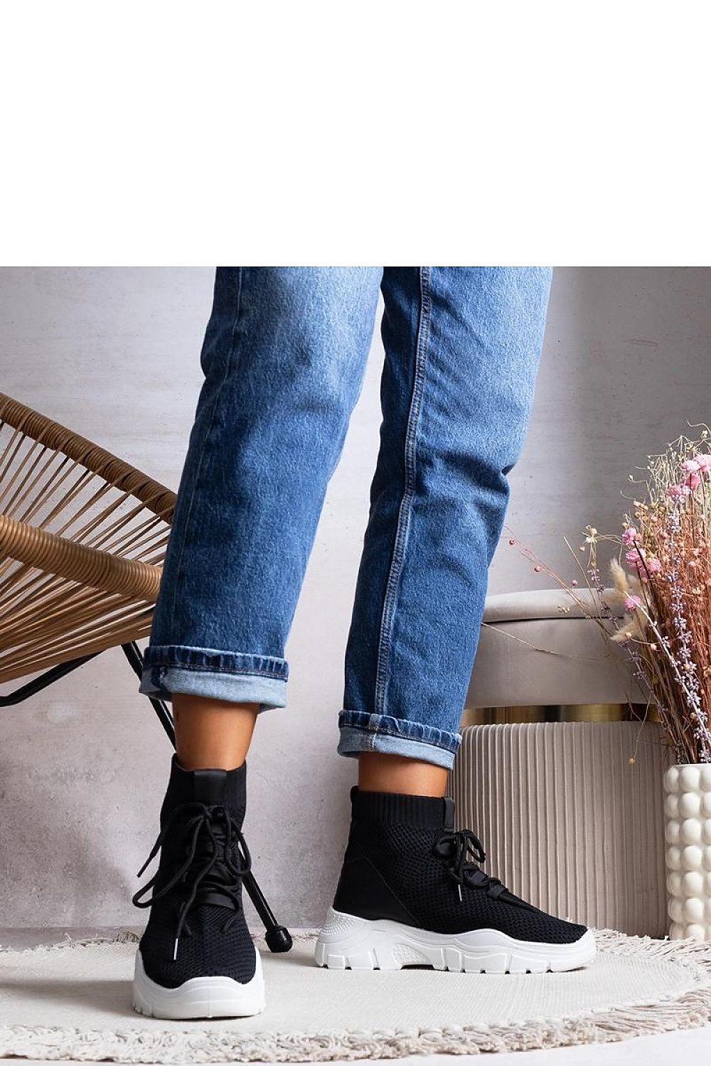 Frahm Sportssneakers til dame til dame fra MS StyleHaven, laget av Viskose; polyester; Polyamid, farge Svart, størrelse 37, med long ermer, perfekt til casual