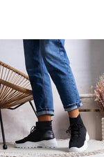 Frahm Sportssneakers til dame til dame fra MS StyleHaven, laget av Viskose; polyester; Polyamid, farge Svart, størrelse 38, med long ermer, perfekt til casual