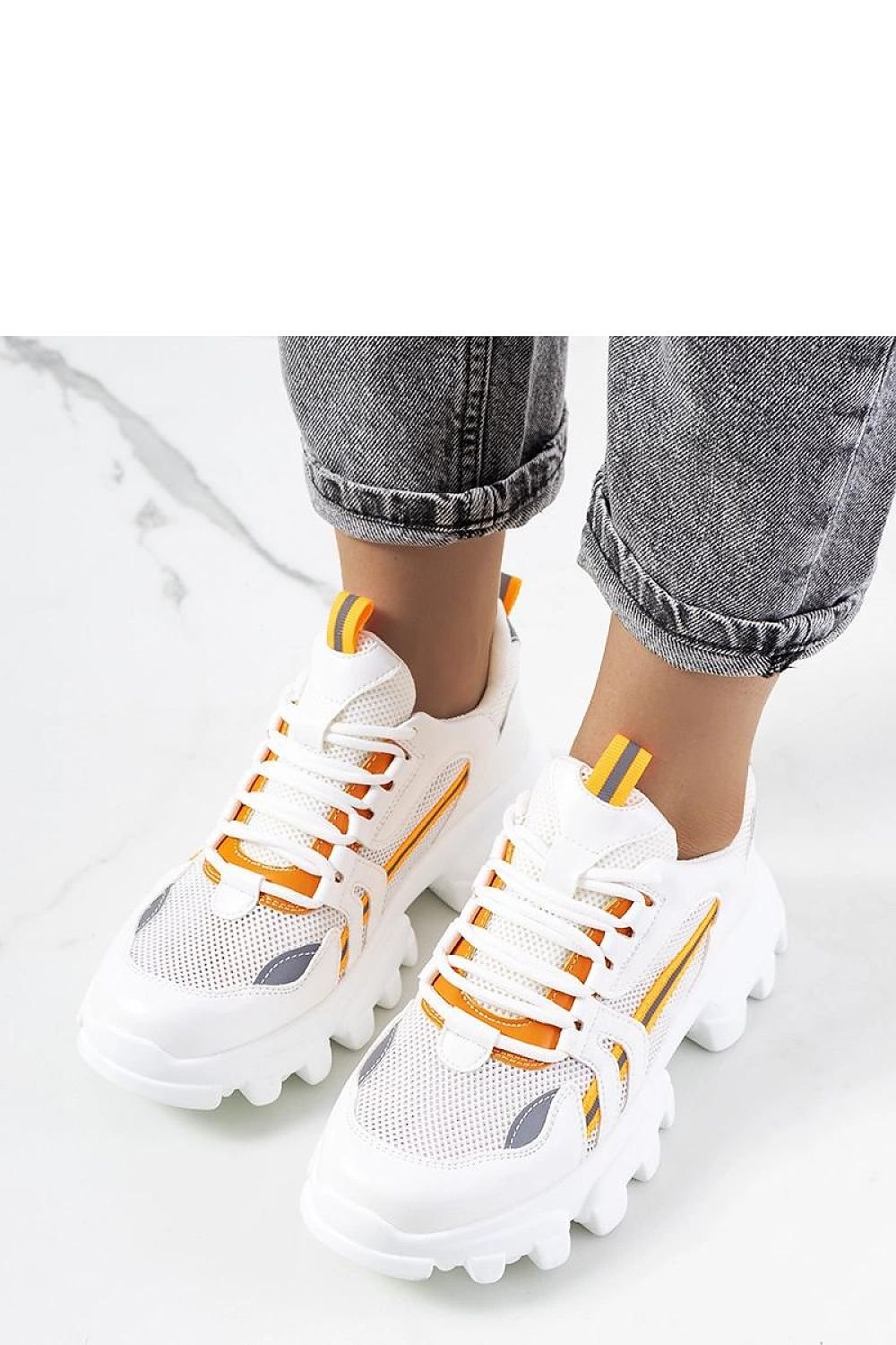 Bernier Sport – Hvite dame sneakers med høy såle til dame fra MS StyleHaven, laget av Viskose; polyester; Polyamid, farge Hvit, størrelse 37, med long ermer, perfekt til casual