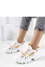 Bernier Sport – Hvite dame sneakers med høy såle til dame fra MS StyleHaven, laget av Viskose; polyester; Polyamid, farge Hvit, størrelse 38, med long ermer, perfekt til casual