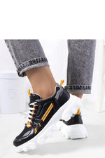 Bernier Sport – Hvite dame sneakers med høy såle til dame fra MS StyleHaven, laget av Viskose; polyester; Polyamid, farge Svart, størrelse 36, med long ermer, perfekt til casual
