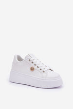 Ella Sneakers til dame til dame fra MS StyleHaven, laget av Viskose; polyester; Polyamid, farge Hvit, størrelse 37, med long ermer, perfekt til casual